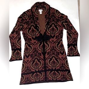 Soft Surrounding Sweater Coat.                   Size: L